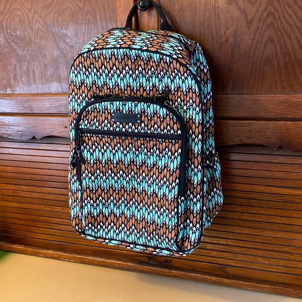 Sierra Stream Vera Bradley Campus Backpack
